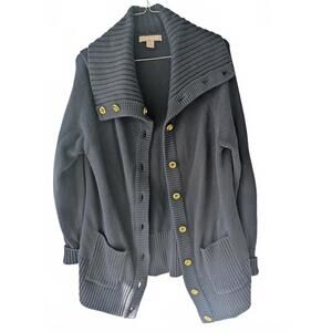 Banana Republic Large Navy Knit Cardigan Sweater